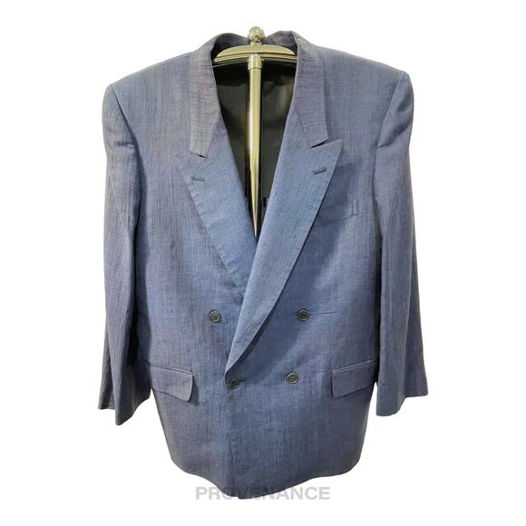 🔴 Christian Dior Monsieur Jacket - Blue Linen - Picture 1 of 7